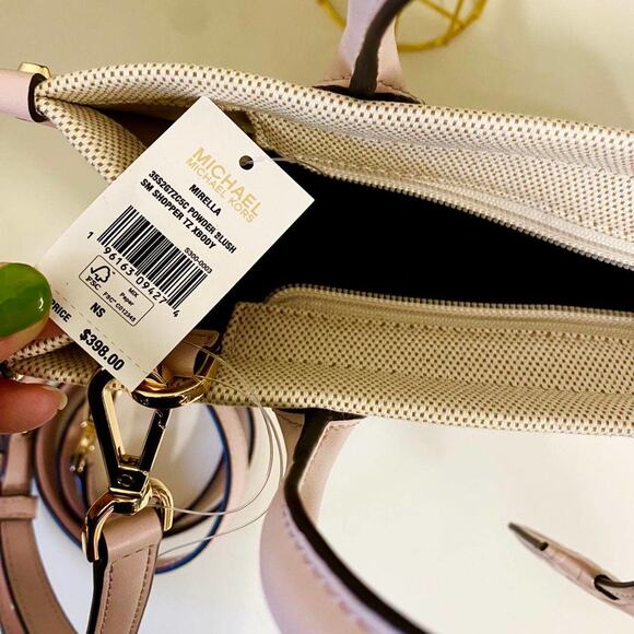 Michael Kors 35S2G7ZC5C Milerra SM Shopper Tz Xbody In Powder Blush - Picture 7 of 7